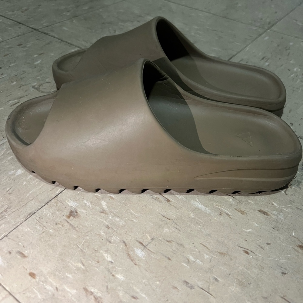 Brown YEEZY slides